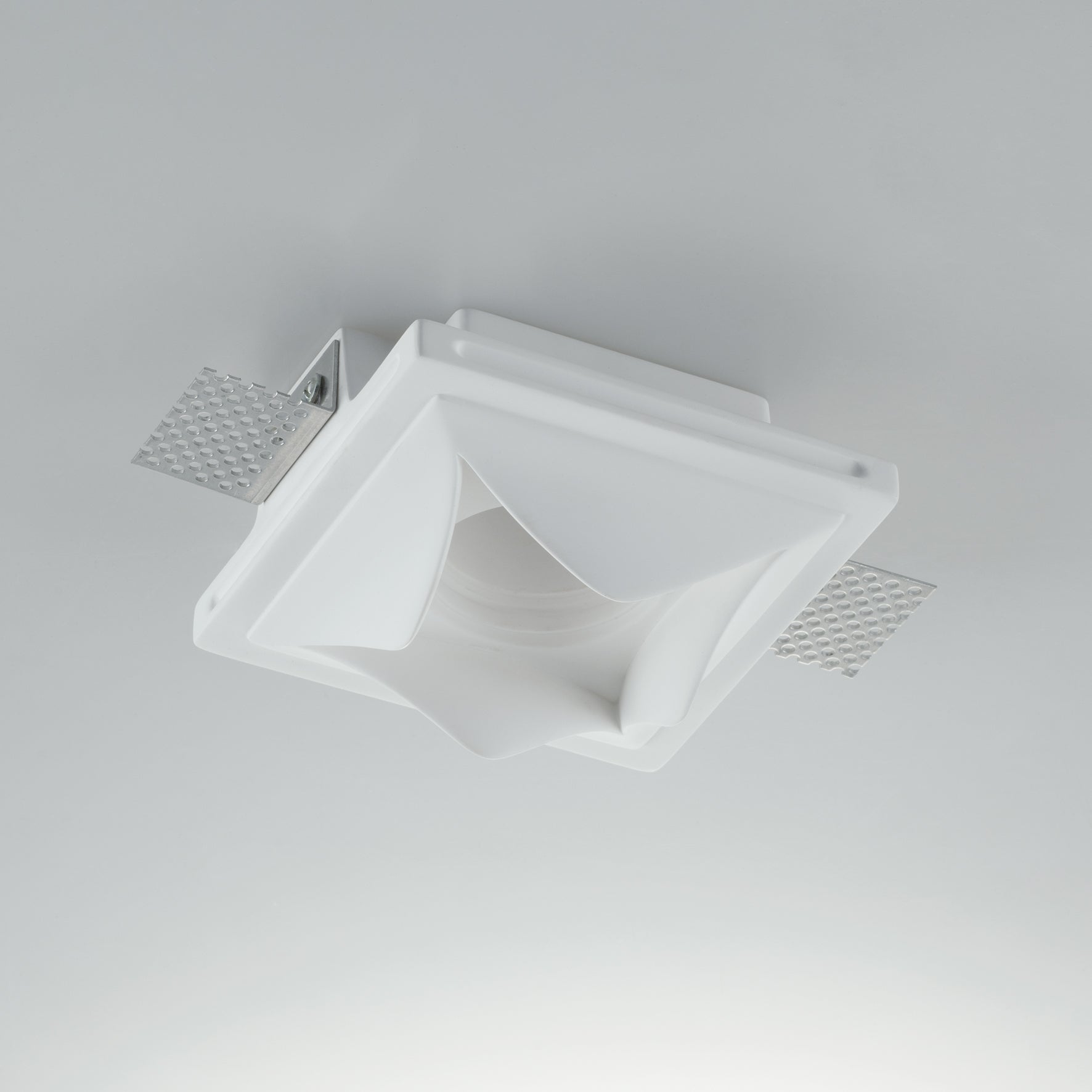 Luminaire encastré brick en plâtre blanc à peindre (1xGU10) – Image 2