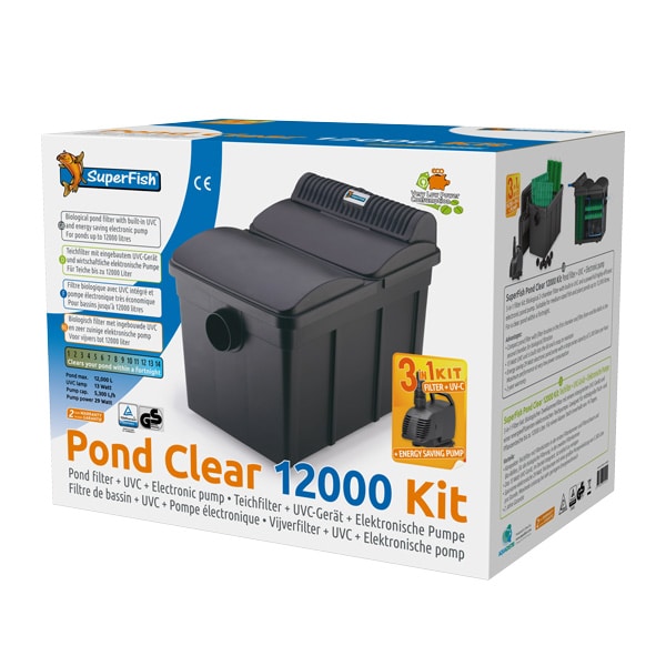 Superfish Pond Clear 12000 Kit – Filtre avec UV + Pompe