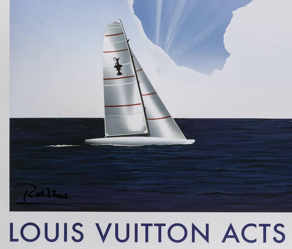 Affiche Originale, Razzia, Louis Vuitton Acts, Voilier, Régate, Voile, Course, Globe, Mer, Marseille, Malmö, Trapani, Valence, 2006 – Image 3