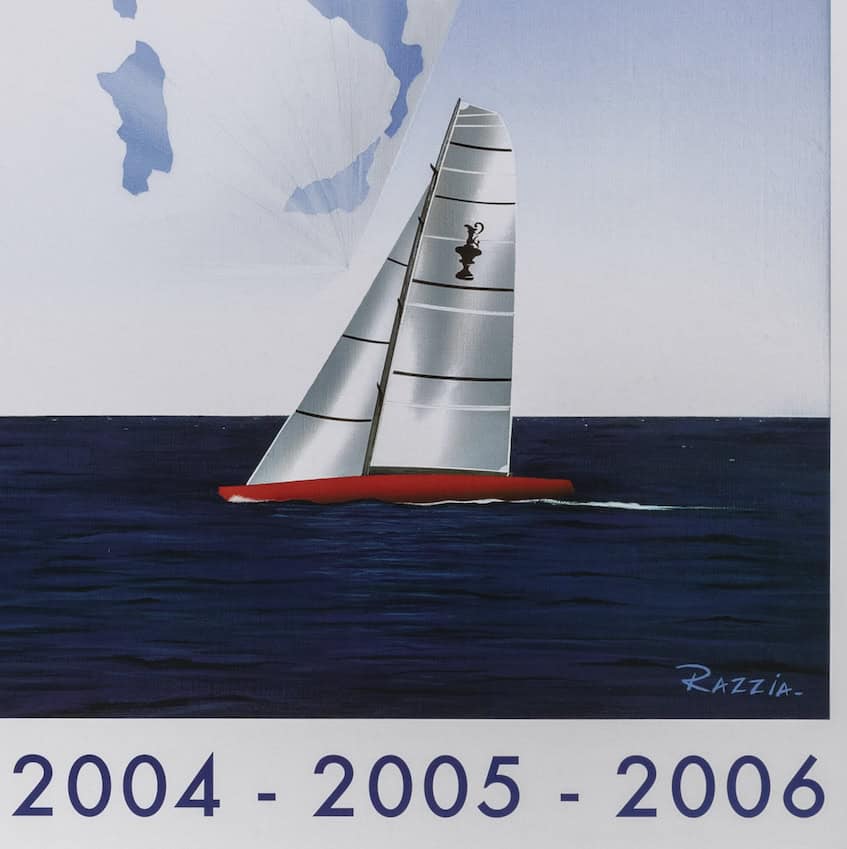 Affiche Originale, Razzia, Louis Vuitton Acts, Voilier, Régate, Voile, Course, Globe, Mer, Marseille, Malmö, Trapani, Valence, 2006 – Image 4