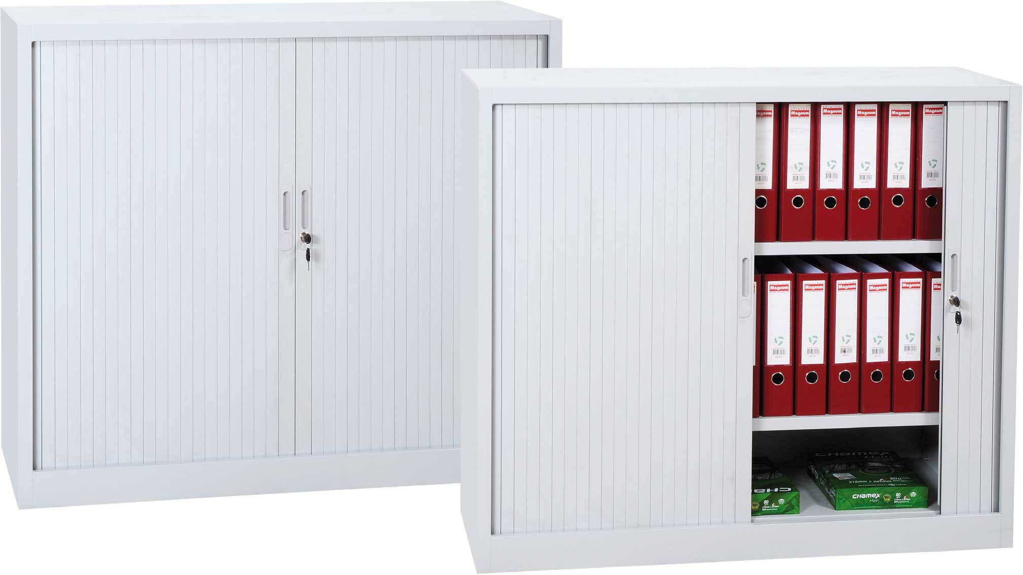 Mira / Armoire à rideau basse H105