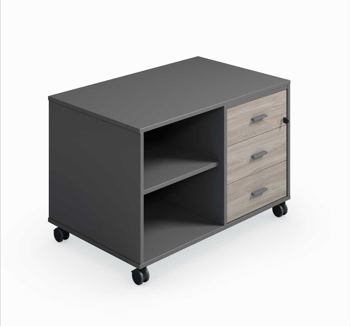 Cassetiere Arteco / Meuble de service avec caisson 3 tiroirs – Image 2